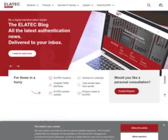 Elatec-Rfid.com(Universal Access Control Solutions by ELATEC) Screenshot