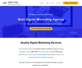 Elateweb.com(Best Digital Marketing Agency India) Screenshot