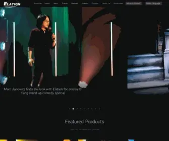 Elationlighting.com(Elation Professional) Screenshot