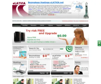 Elatvia.net(Bezmaksas Hostings) Screenshot