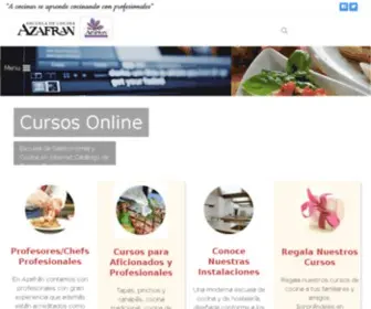 Elazafran.com(Escuela de Cocina El Azafrán) Screenshot