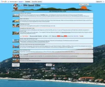 Elbahome.de(Insel Elba. Ein Urlaub auf Elba) Screenshot