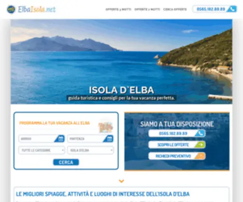 Elbaisola.net(Isola d'Elba) Screenshot
