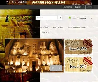 Elbardy.com(Buy Egyptian Papyrus Paper) Screenshot
