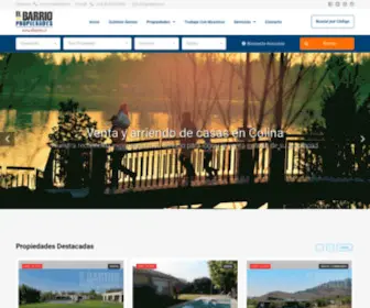 Elbarrio.cl(El Barrio Propiedades) Screenshot