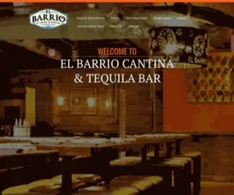 Elbarriocantina.com(El Barrio) Screenshot