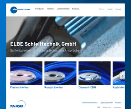 Elbe-Abrasives.de(Startseite ) Screenshot