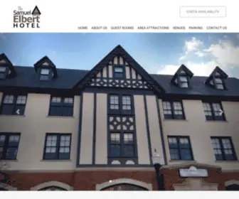 Elberthotel.com(Samuel Elbert Hotel and Conference Center in Elberton) Screenshot