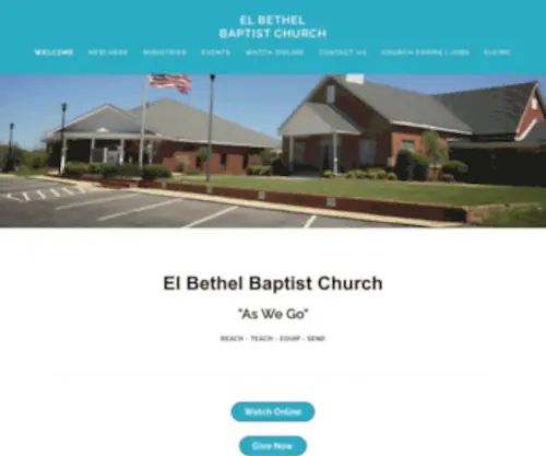 Elbethelbaptist.org(El Bethel Baptist Church) Screenshot