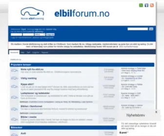 Elbilforum.no(Hovedside) Screenshot