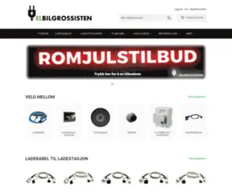 Elbilgrossisten.no(Ladekabel og utstyr til plug) Screenshot