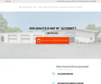 Elbincorporated.com(Collision Repair) Screenshot