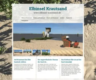 Elbinsel-Krautsand.de(Direkt an der Elbe liegt die Halbinsel Krautsand) Screenshot