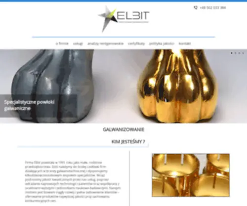 Elbit.info.pl(Galwanizacja metali śląsk) Screenshot