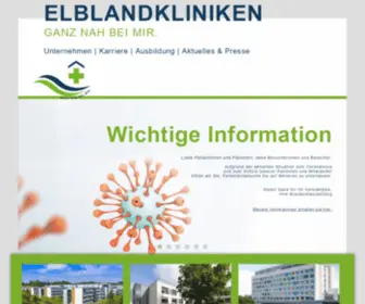Elblandkliniken.de(Start) Screenshot