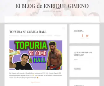 Elblogenriquegimeno.com(El BLOG de ENRIQUE GIMENO) Screenshot