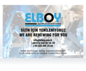 Elboy.com.tr(Elektrostatik Toz Boya Tesisleri ve Yaş Boya Tesisleri) Screenshot