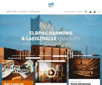 Elbphilharmonie.de(Elbphilharmonie Laeiszhalle Hamburg) Screenshot