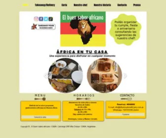 Elbuensaborafricano.com.ar(Restaurante africano) Screenshot