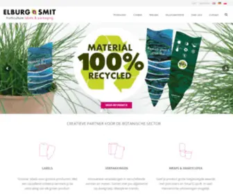 Elburgsmit.com(Creatieve partner voor de botanische sector) Screenshot