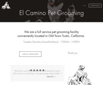 Elcaminopetgrooming.com(El Camino Pet Grooming) Screenshot