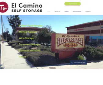 Elcaminostorage.com(El Camino Self Storage) Screenshot