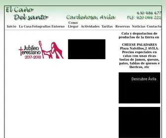 Elcanodelsanto.com(Cardeñosa) Screenshot