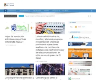 Elcasar.es(AYUNTAMIENTO DE EL CASAR) Screenshot