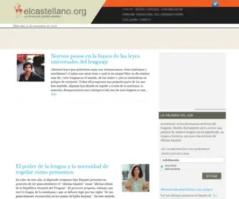 Elcastellano.org(Lengua española) Screenshot