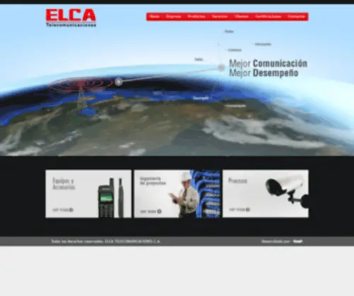Elcatelecom.com(Elca Telecomunicaciones) Screenshot