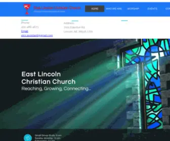 Elcchurch.net(East Lincoln Christian Church) Screenshot