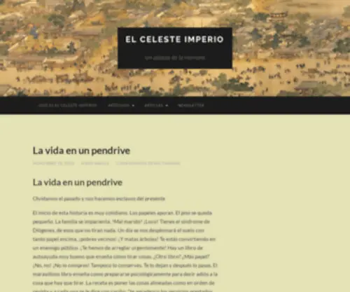 Elcelesteimperio.com(Un palacio de la memoria) Screenshot