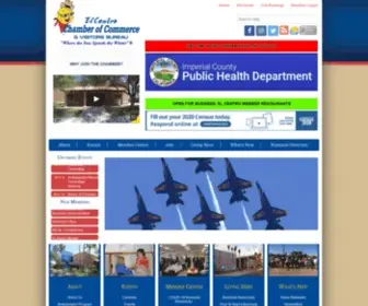 Elcentrochamber.org(El Centro Chamber of Commerce & Visitors Bureau) Screenshot