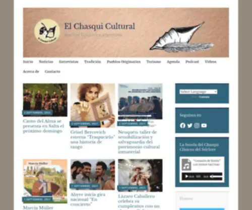 Elchasquicultural.com(El Chasqui Cultural) Screenshot