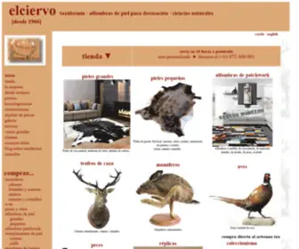 Elciervo.com(Taxidermia El Ciervo) Screenshot