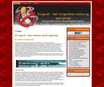 Elcigaret.dk(Køb elcigaretter online og spar penge) Screenshot