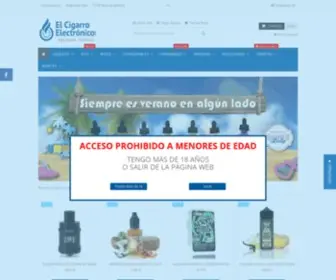 Elcigarroelectronico.com(Cigarrillos electrónico) Screenshot