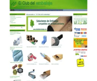 Elclubdelembalaje.com(Materiales de embalaje respetuosos con el medio ambiente) Screenshot