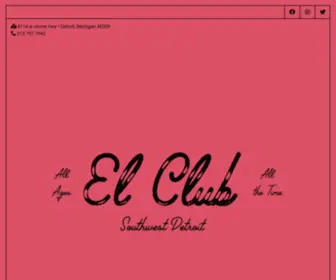 Elclubdetroit.com(El Club) Screenshot