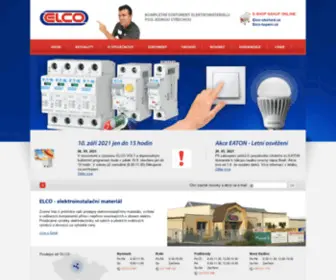 Elco.cz(Elektroinstalační materiál) Screenshot
