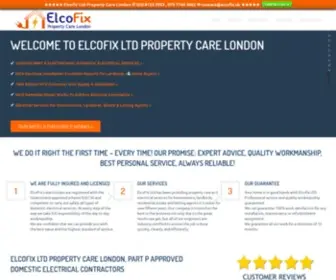 Elcofix.uk(ElcoFix Ltd London Electricians) Screenshot