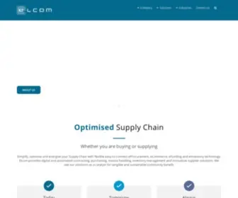 Elcom.com(Spend Management Solutions) Screenshot
