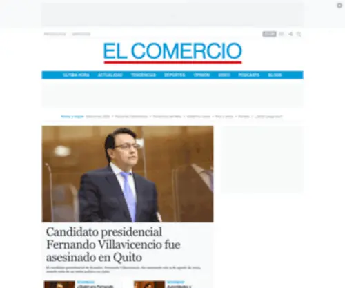 Elcomercio.com(El Comercio) Screenshot