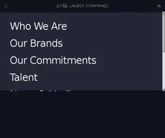 Elcompanies.com(The Estée Lauder Companies Inc) Screenshot