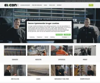 Elcon.dk(Landsdækkende elinstallatør) Screenshot