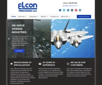 Elconprecision.com(Photochemical Machining Services) Screenshot