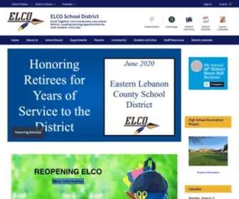 Elcosd.org(ELCO School District) Screenshot