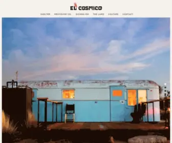 Elcosmico.com(El Cosmico) Screenshot