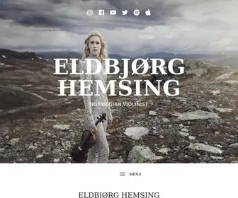 Eldbjorghemsing.com(Eldbjørg Hemsing) Screenshot