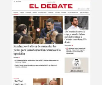 Eldebate.com(El Debate: El diario de la actualidad en España y el mundo) Screenshot